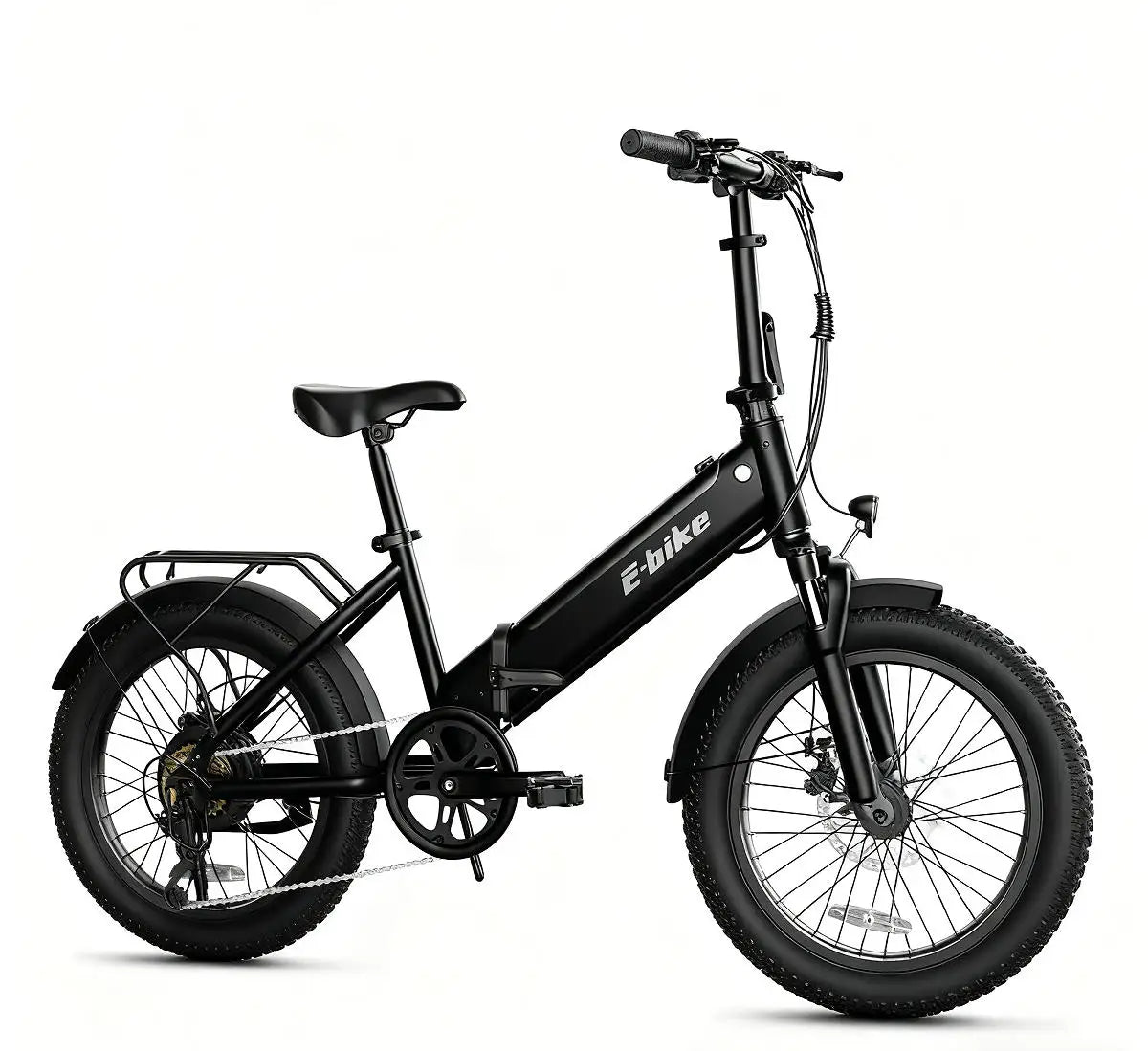 EU Stock F00B 20" Foldable Fat Tire Electric Bike: 36V 630W Rear Hub Motor Ebike