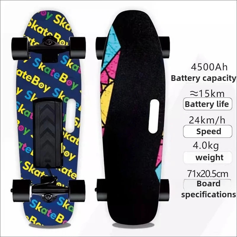 4 Wheel Electric Scooter Single Drive, 15km Range 150KG Load & 30° Climb, 22km/h Speed 90min Charge for Adults Teens Commuters
