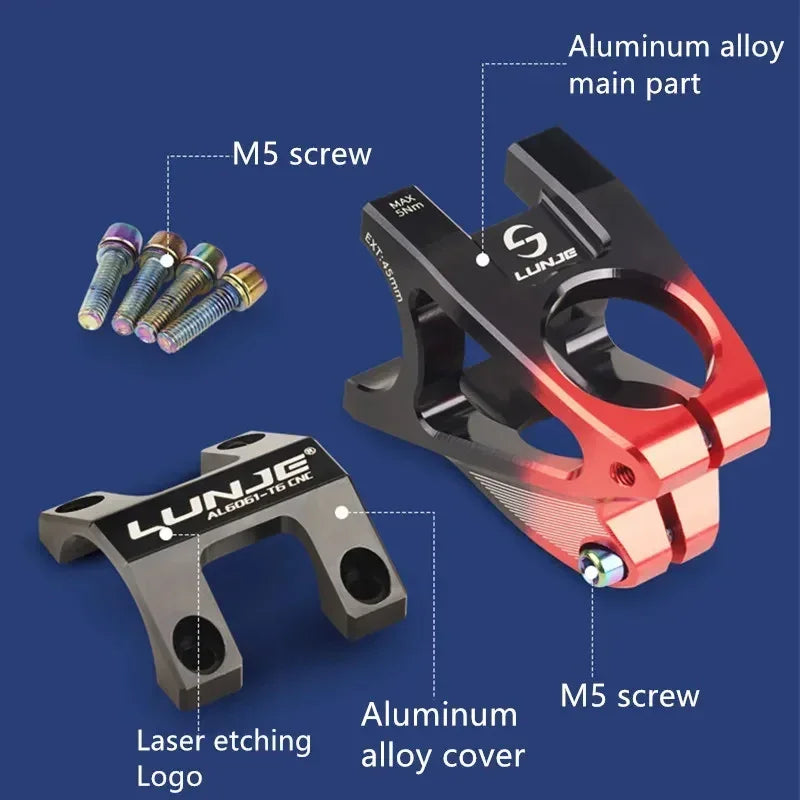 MTB Stem High-strength Short Handlebar Stem Aluminum Alloy Bicycle Bridge Racing Downhill  31 8 Road Bike Stem 45mm