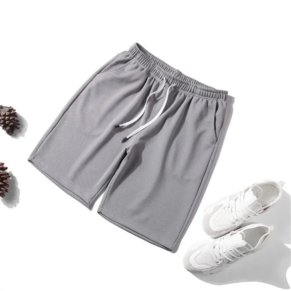 Men's Summer Cool Shorts Swimwear Quickly Dry Surf Beach Board Elastic Waist Casual Pants Male Mesh Running Sports Sweatpant