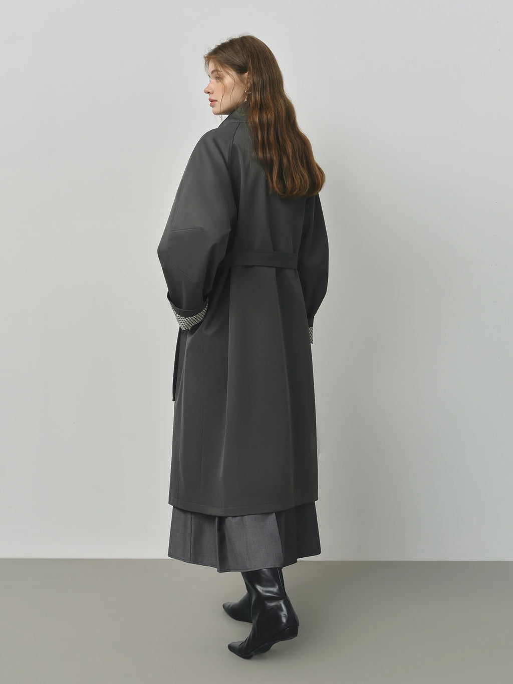 FSLE British Style Design Stand Collar Windbreaker Trench Jacket for Women 2025 Autumn New Arrival Casual Chic Coats for Women