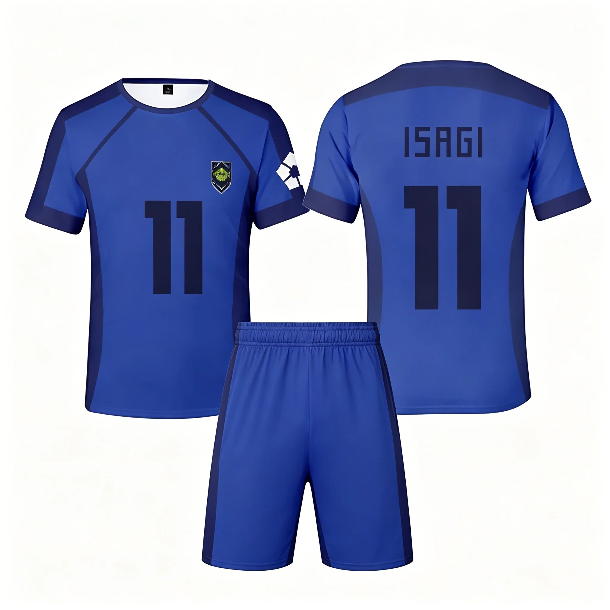 New Anime Blue Lock Short Sleeve shorts Set Futsal Football Pattern VL Replika T Shirt Sets Soccer Club Cosplay Unisex Jersey