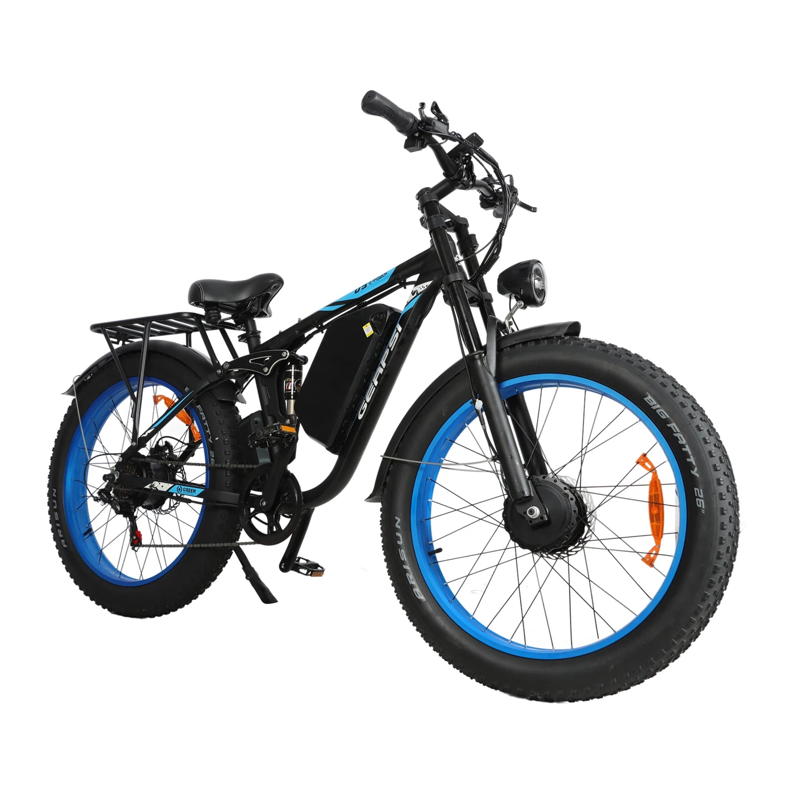 Baolujie Dp-2603-Sj E-Bike 3000W Dual Motor 52V32Ah Battery Adult Off-Road Riding Outdoor Electric Bicycle