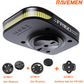 Ravemen FR160 LED Bike Front Light Bicycle Headlight QTM01+QTM03 Mount Tab For Garmin Wahoo Bryton GPS With AGM02 Bottom Mount