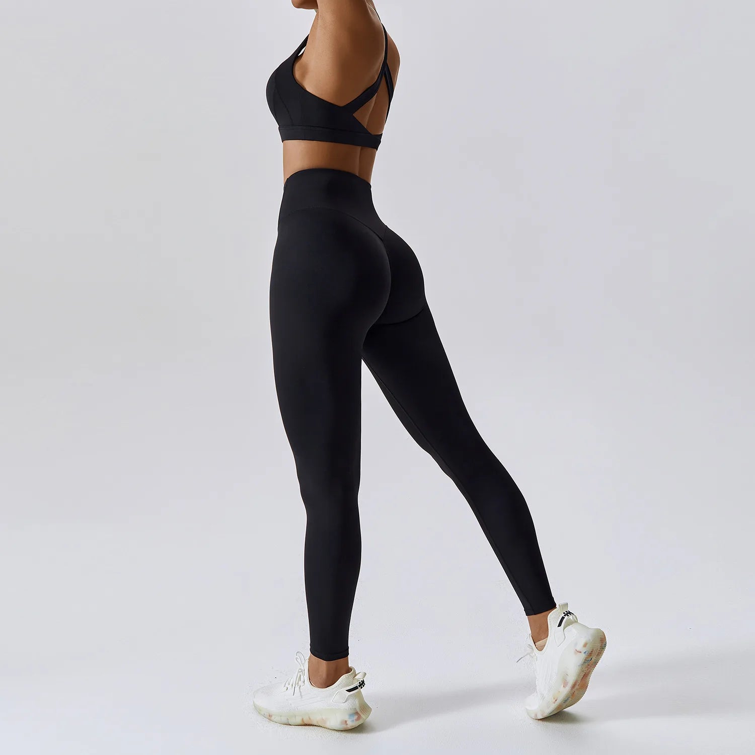 Women's Tracksuit 2PCS Fitness Suit Yoga Sets Sportswear Workout Sports Bra High Waist Leggings Gym Clothing Push Up Sports Suit