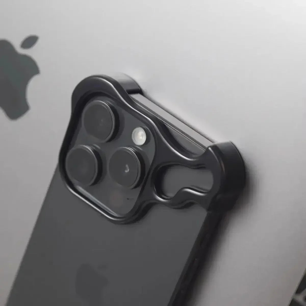 lrregular Metal Bumper Phone Case For IPhone Air 13 14 15 16 17 Pro Max Plus Lens Film Protection Bare Aluminum Shockproof Cover