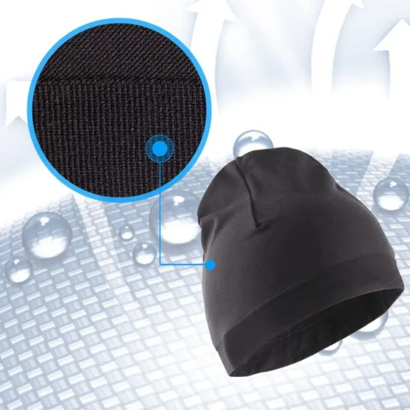 Skullcaps Winter Running Hats Classic Windproof Solid Color Sport Bonnet Breathable Warmer Sport Cap Running Winter Cycling