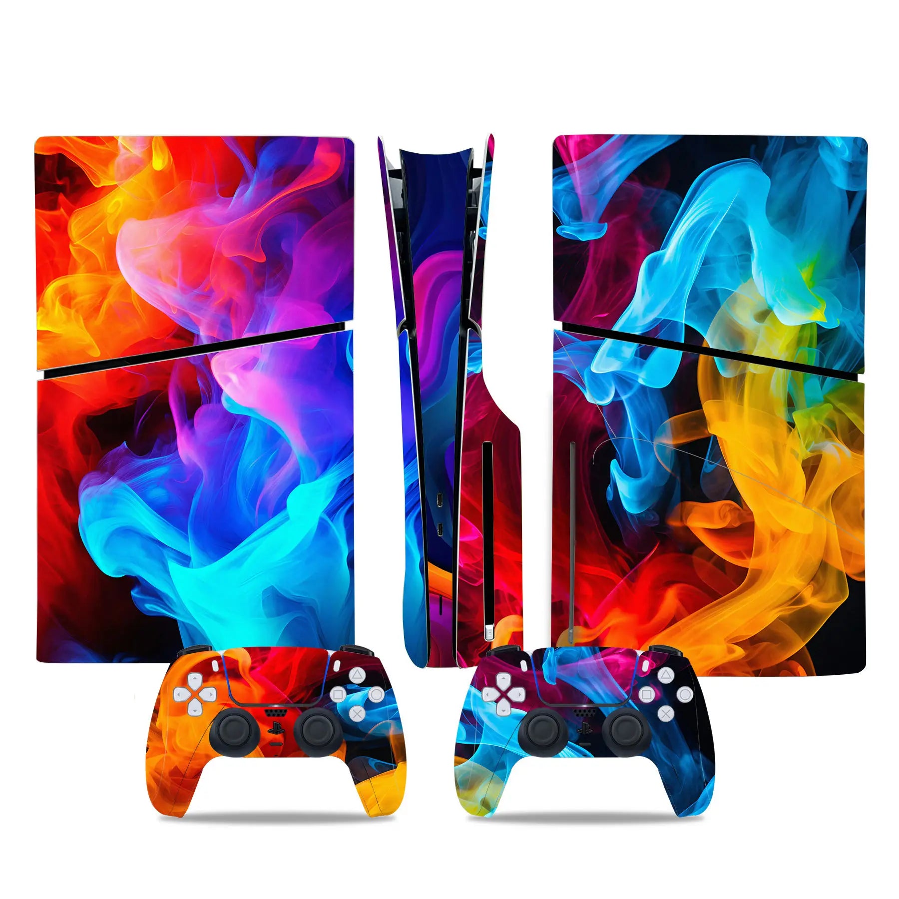Decal Sticker for PS5 Slim Disc Skin Wrap for PS5 Slim Disc Full Protective Cover Console Skin for PS5 Slim