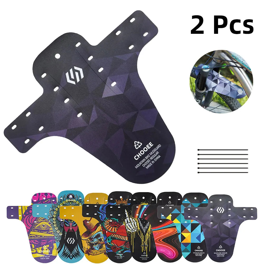 2Pcs Bicycle Fenders Front/Rear Tire Wheel Universal Mudguard MTB Road Bike Wings Fenders Cycling