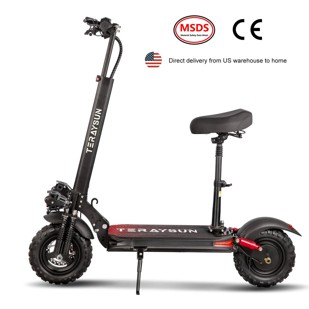 1200W Foldable 11\" Off-Road Electric Scooter with 11\" Tires Direct Shipping From US Warehouse Mobility E-Scooter Two Wheels