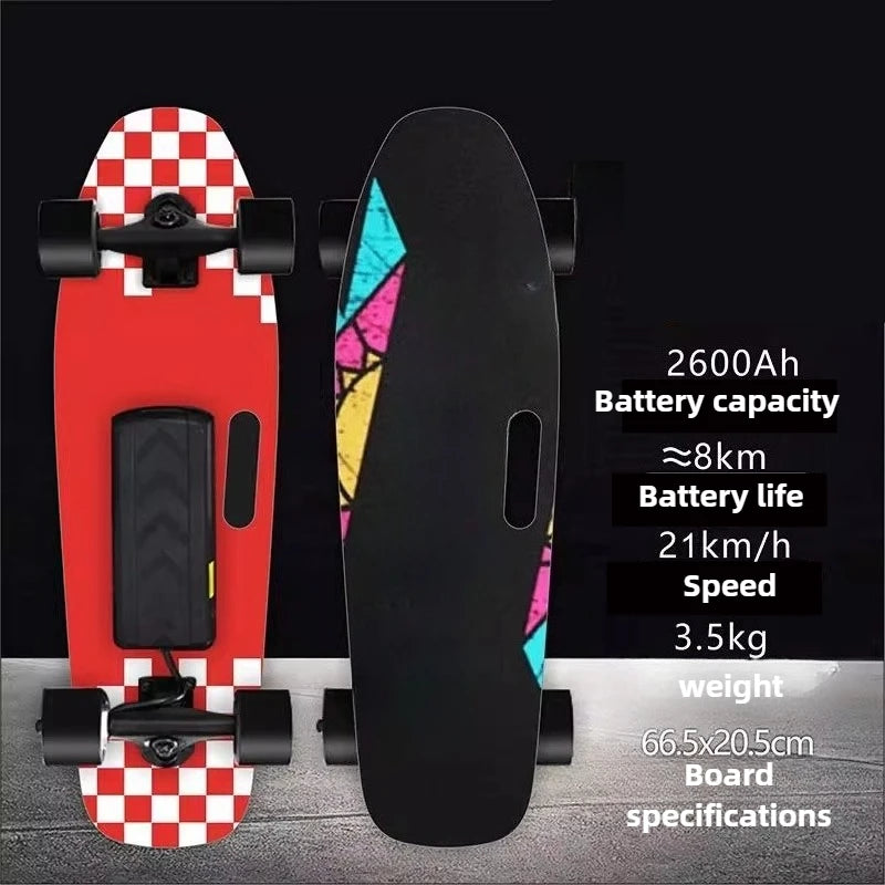 4 Wheel Electric Scooter Single Drive, 15km Range 150KG Load & 30° Climb, 22km/h Speed 90min Charge for Adults Teens Commuters