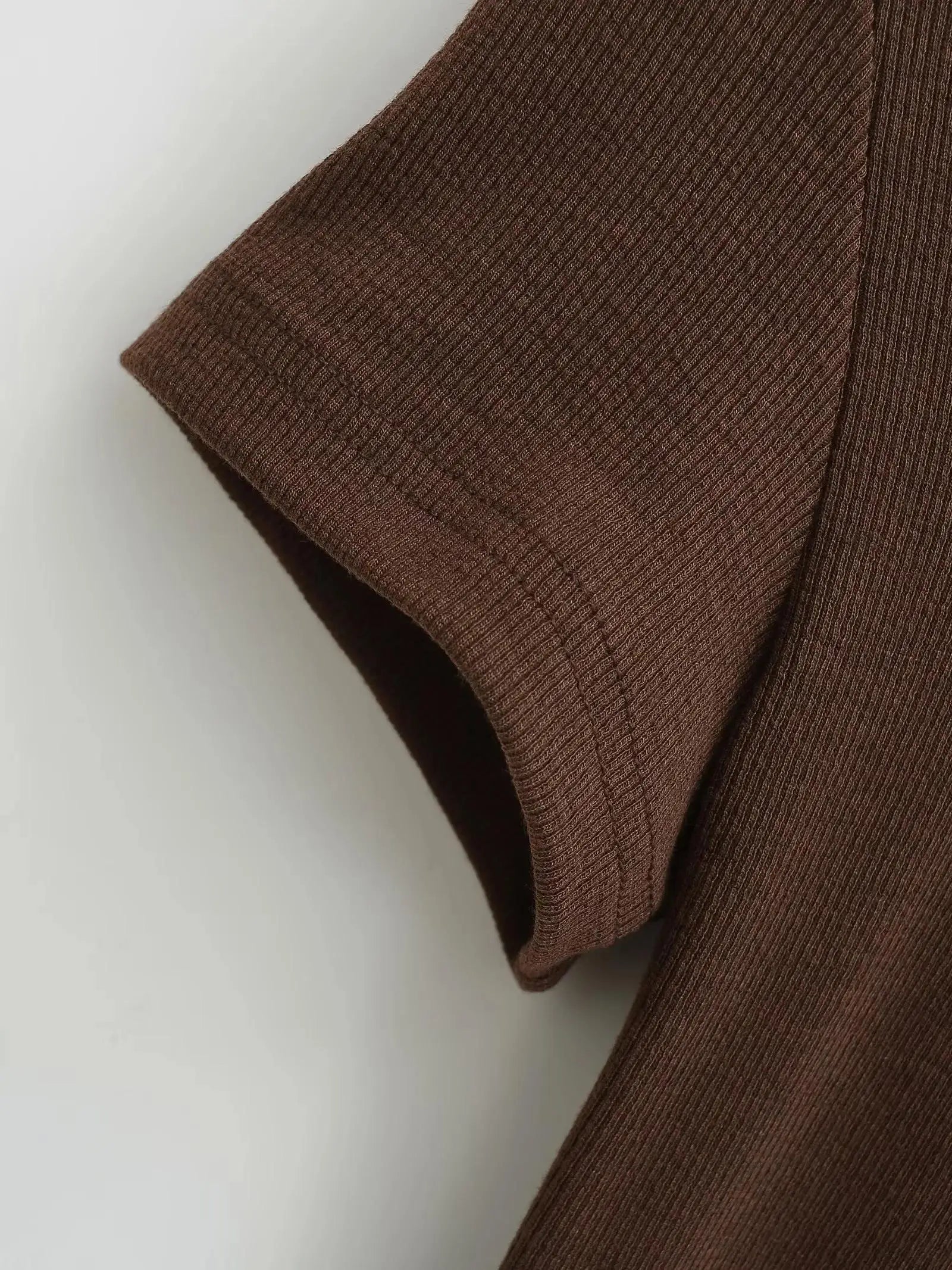 Women Short Sleeve Square Collar Bodysuits Summer Rib Knitted Elastic Slim Top Jumpsuits Solid Color