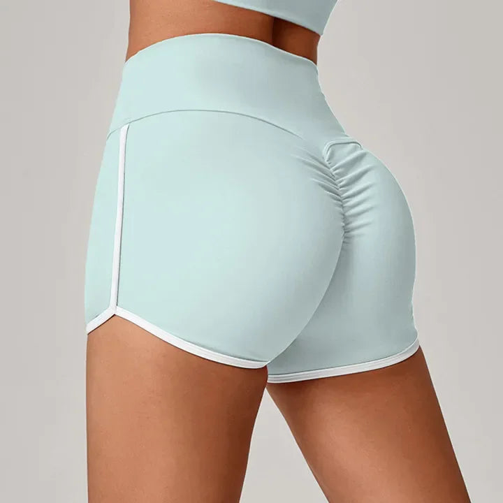 Women's Sports Yoga Shorts High Waist Scrunch Fitness Running Cycling Quick Dry Exercise Female 3 Points Yoga Shorts XP14