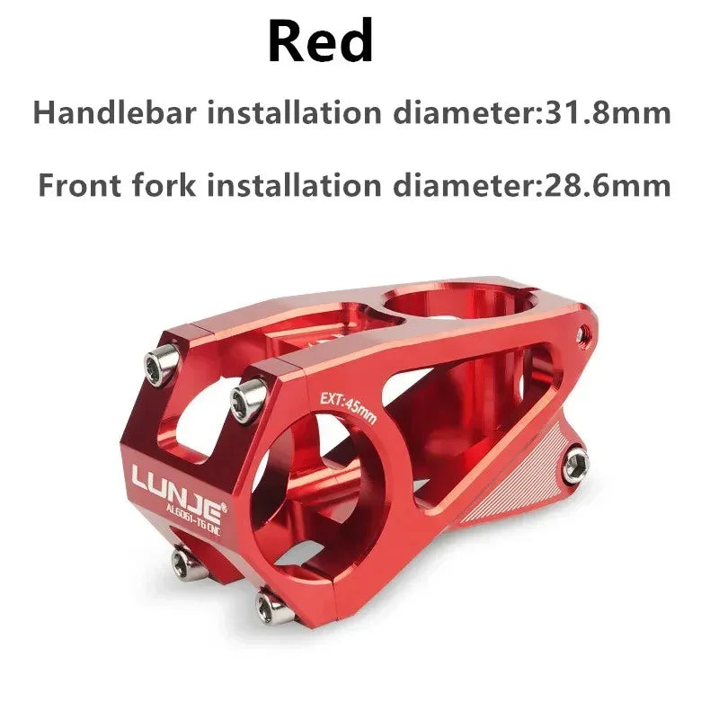 MTB Stem High-strength Short Handlebar Stem Aluminum Alloy Bicycle Bridge Racing Downhill  31 8 Road Bike Stem 45mm