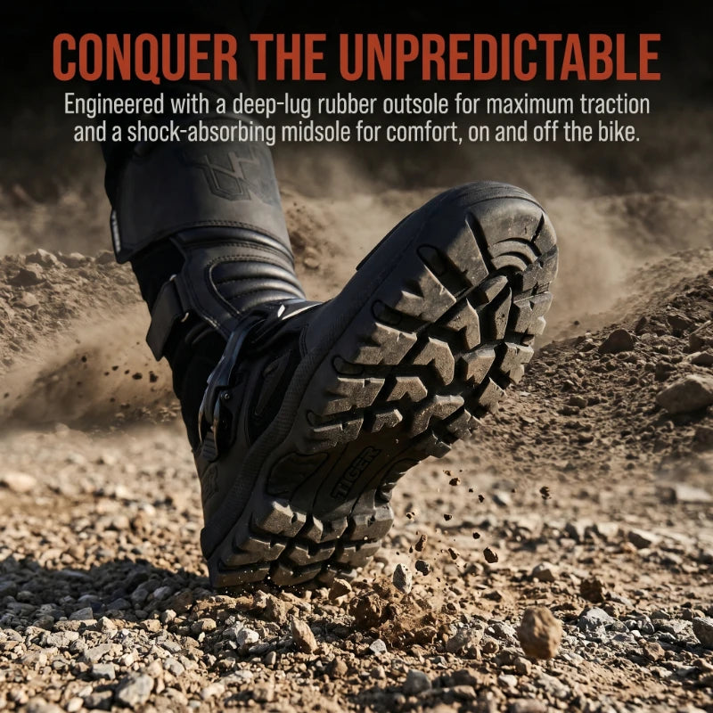 G2 Professional Outdoors Motocross Racing Long Boots Anti Slip Breathable Motos Shoes Men's Motorcycle Protective Boots