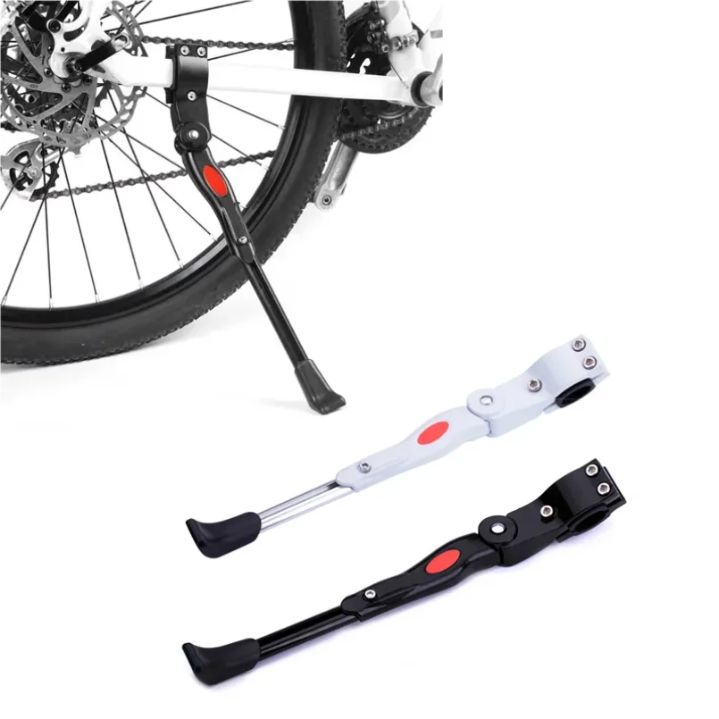 1Pcs Adjustable Bike Stand Black/White Bicycle Kickstand for MTB Road Mountain Bike Parking Rack Side Support Foot Brace