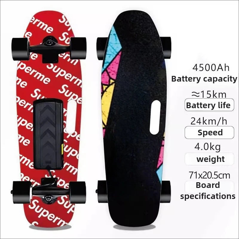 4 Wheel Electric Scooter Single Drive, 15km Range 150KG Load & 30° Climb, 22km/h Speed 90min Charge for Adults Teens Commuters