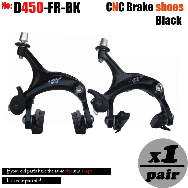 700c Road Bike Brake Dual Pivot Caliper Folding  Bicycle Side Pull Rim C Brake  Center Mount Front Rear 39-49MM Parts