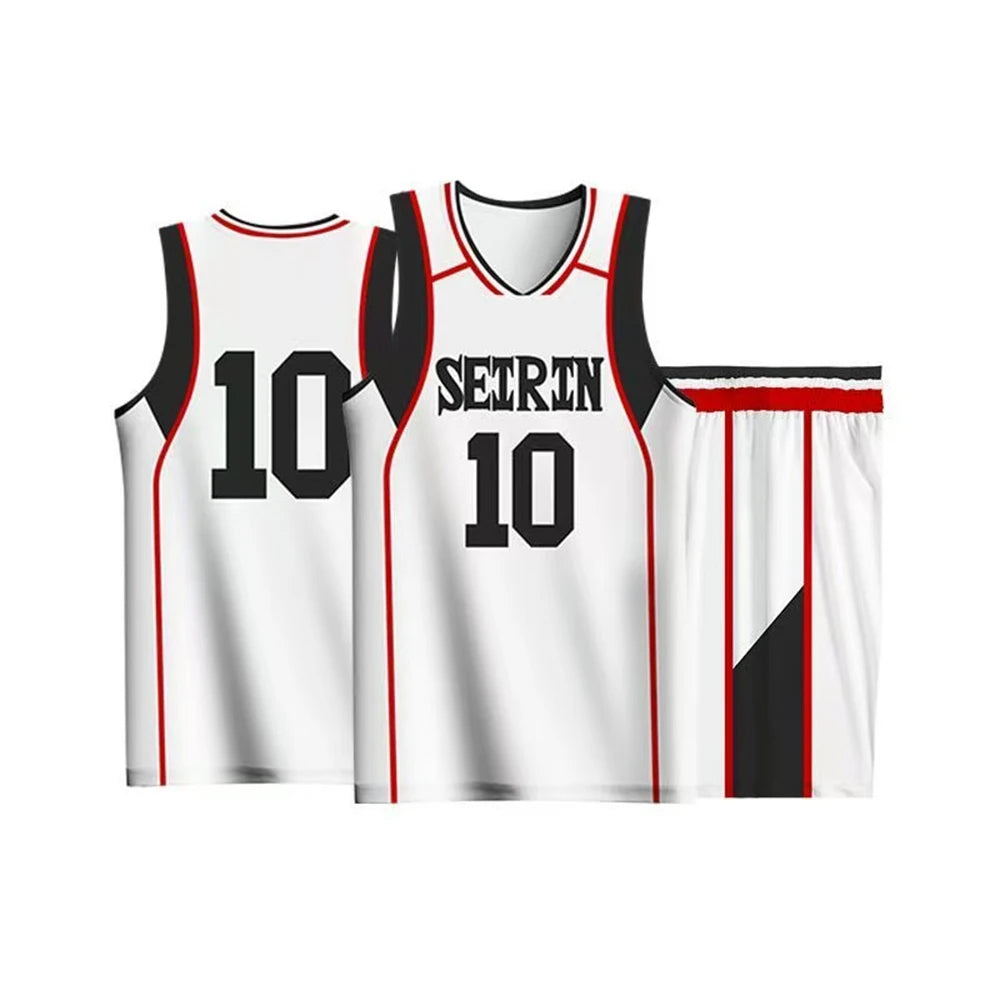 Kuroko Tetsuya Cosplay Anime Kuroko No Basket Cosplay Costume Wig Kagami Taiga Jersey SEIRIN Basketball 10 11 Jersey Sportswear