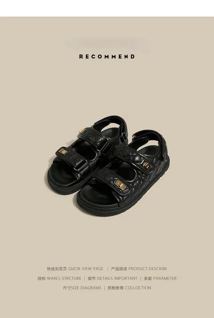Women Sandals Soft Bottom Sandals Summer Platform Sandalias Mujer Elegant Shoes for Women Luxury Sandals Women Designers
