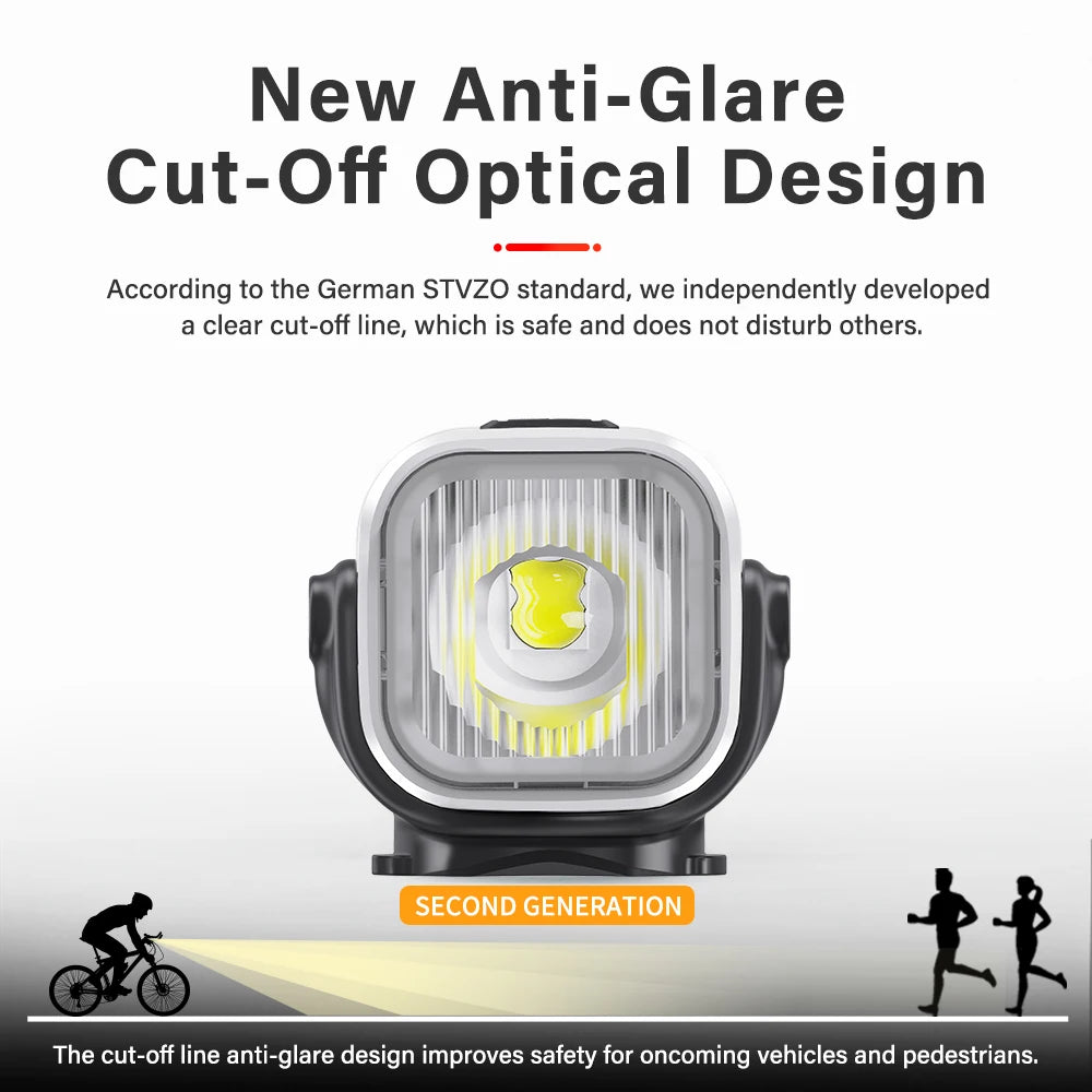 TOWILD CL1200 Smart Bike light Remote Control Bicycle Lights 5000mAh battery Type-C Rechargeable Road MTB IPX6 Bicycle headlight