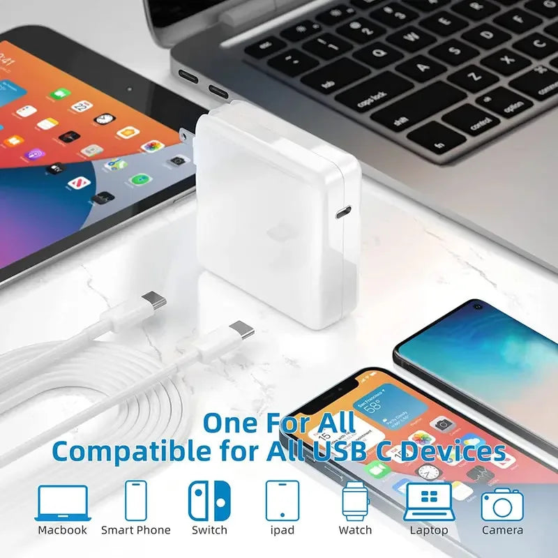 Charger for Apple Macbook Pro 16 15 13 inches laptop, 30W 61W 87W 96W 100W 118W 140W, MacBook Pro type-c