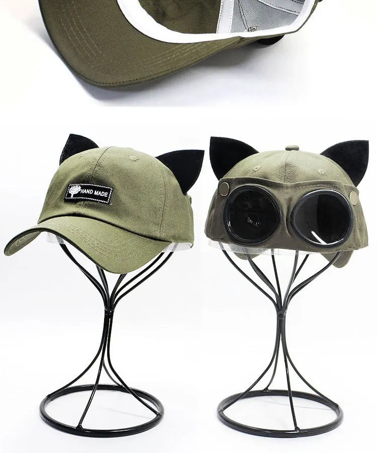 Aviator Hat Korean Adult/Child Version Personality Glasses Cap Sunglasses Sunshade Spring Summer Versatile Tide Baseball Cap