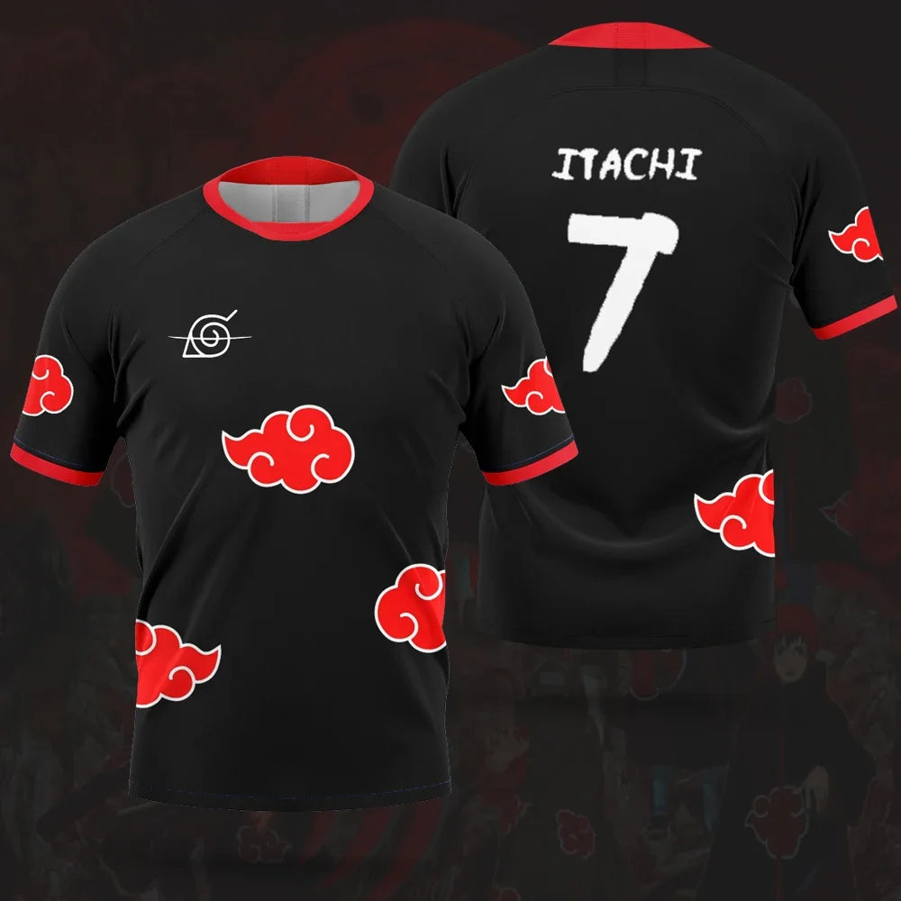 Men's soccer jersey summer sports women's t-shirt cartoon style anime kids t-shirt top