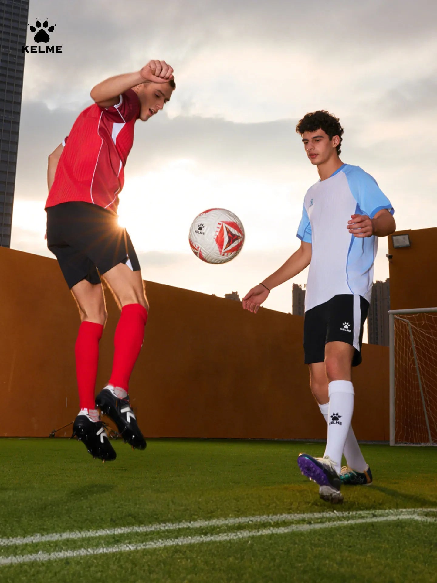 Kelme Men's Football Jersey Breathable Quick Drying Jersey Comprehensive Training Short Sleeved Top Customized Training Uniform