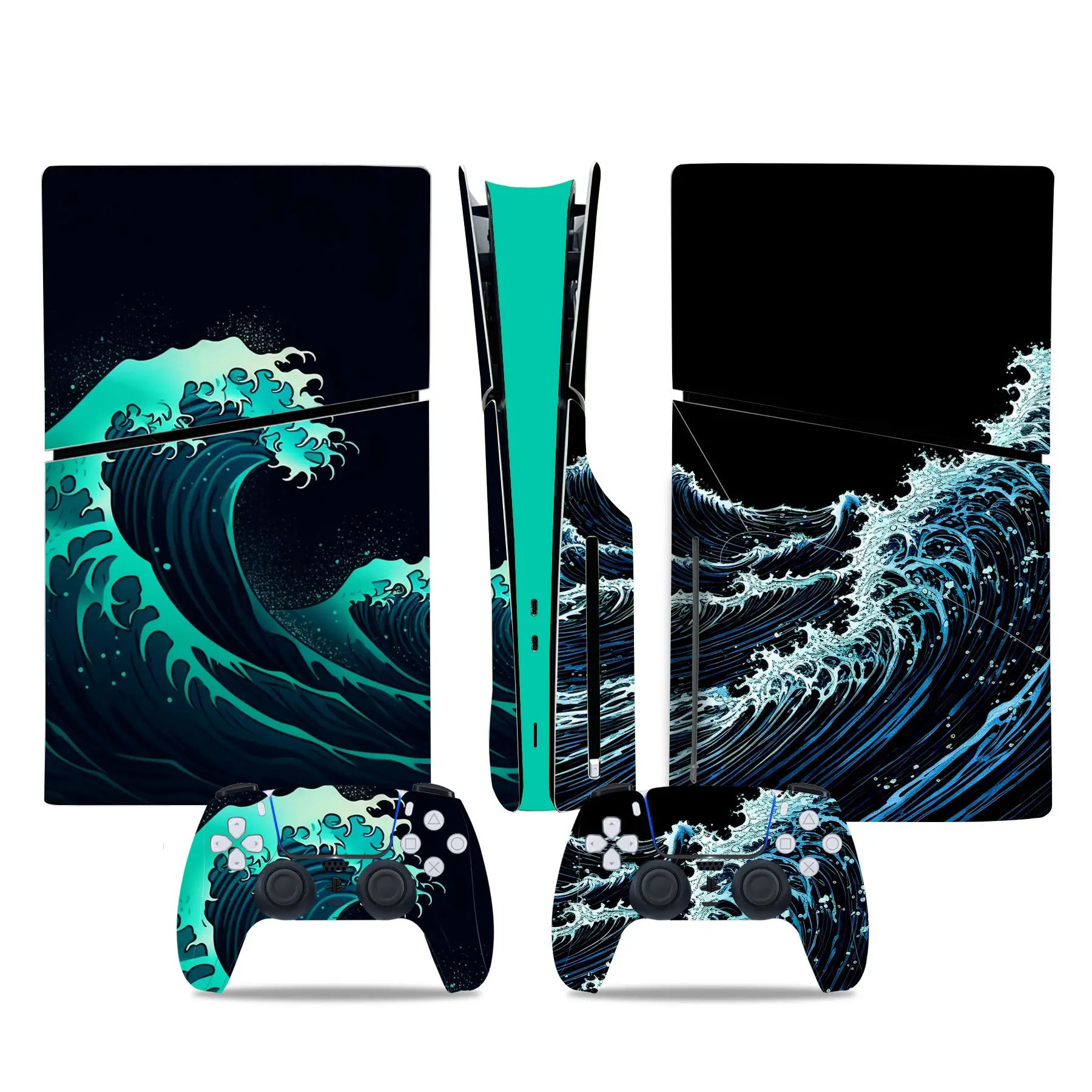 Decal Sticker for PS5 Slim Disc Skin Wrap for PS5 Slim Disc Full Protective Cover Console Skin for PS5 Slim