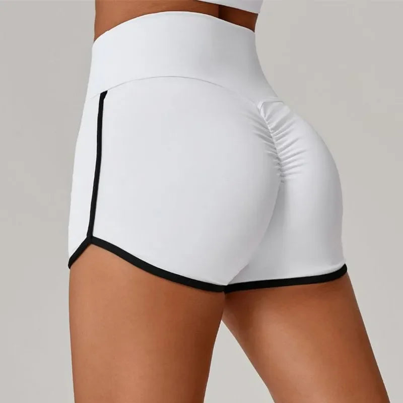 Women's Sports Yoga Shorts High Waist Scrunch Fitness Running Cycling Quick Dry Exercise Female 3 Points Yoga Shorts XP14