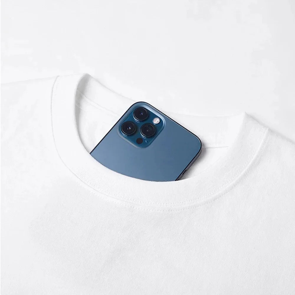 Simple solid color high quality men's round neck short sleeve summer comfortable breathable, casual and versatile T-shirt