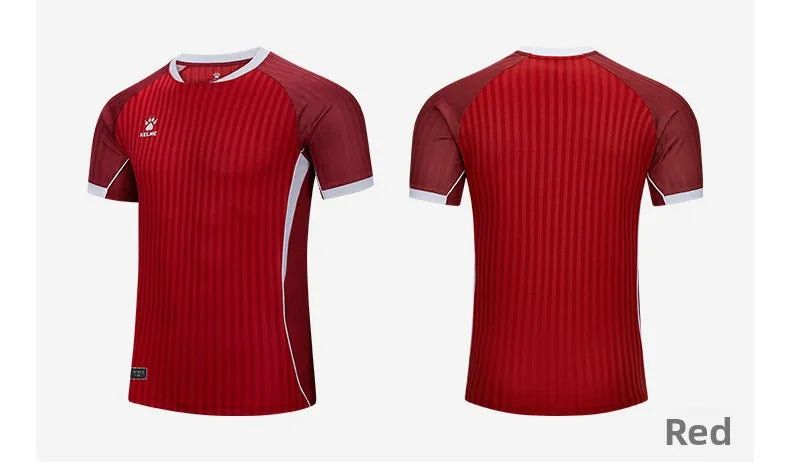 Kelme Men's Football Jersey Breathable Quick Drying Jersey Comprehensive Training Short Sleeved Top Customized Training Uniform