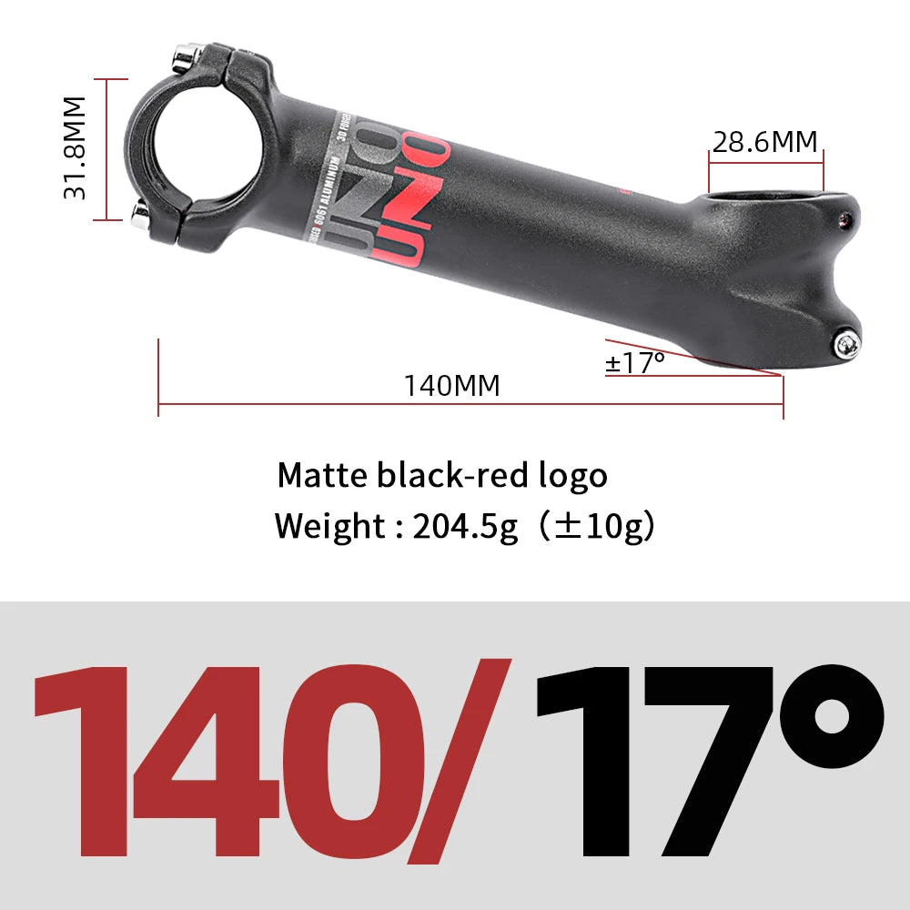 UNO Long Road Bike Stem 140/150mm Mtb Handlebar Stem 7/17 Mtb Bike Table 31.8mm Takeaway Down Stem Bicycle Bridge Mount