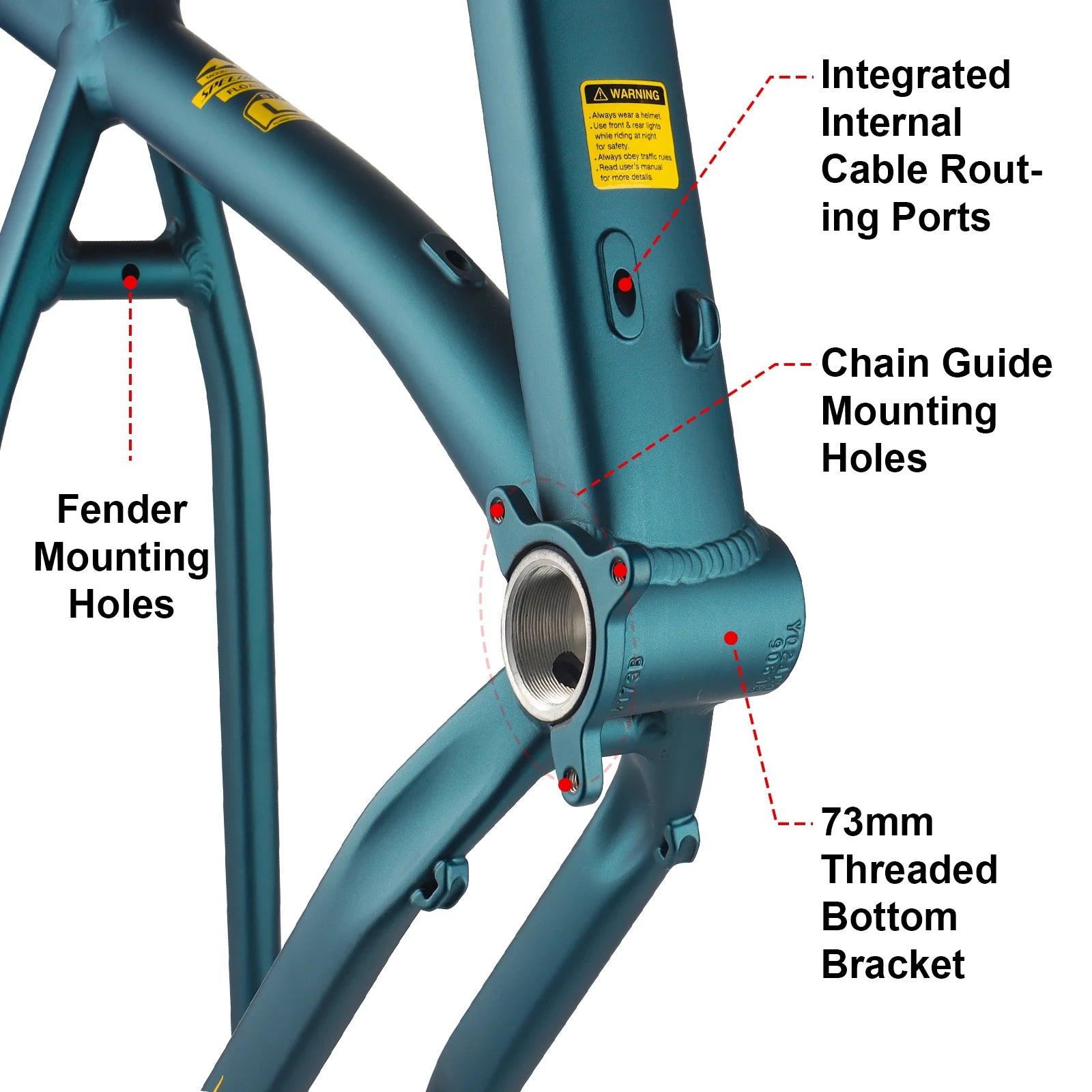 SPEEDONE 29'' Racetrack Bike Frame Ultralight Aluminum Alloy Mountain Bike Hardtail Frame Internal Routing 148x12mm Thru Axle