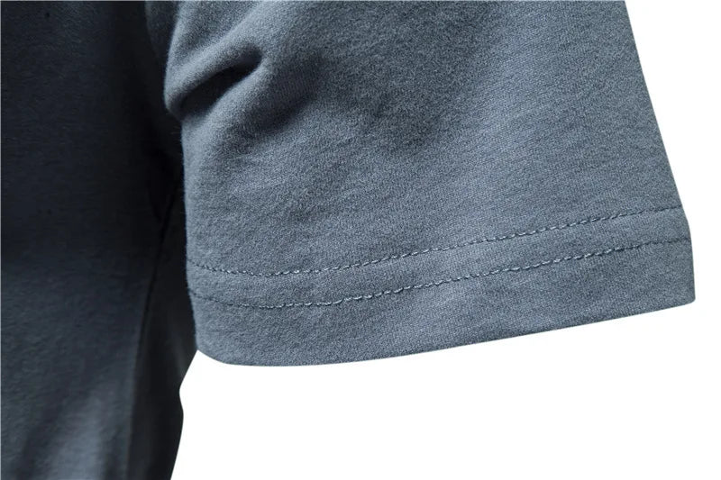 Mens Summer 100% Cotton T-Shirts Wihte Fashion Casual Short Sleeve O-Neck T Shirt for Men Quality Tops Tees Basic Clothing Black