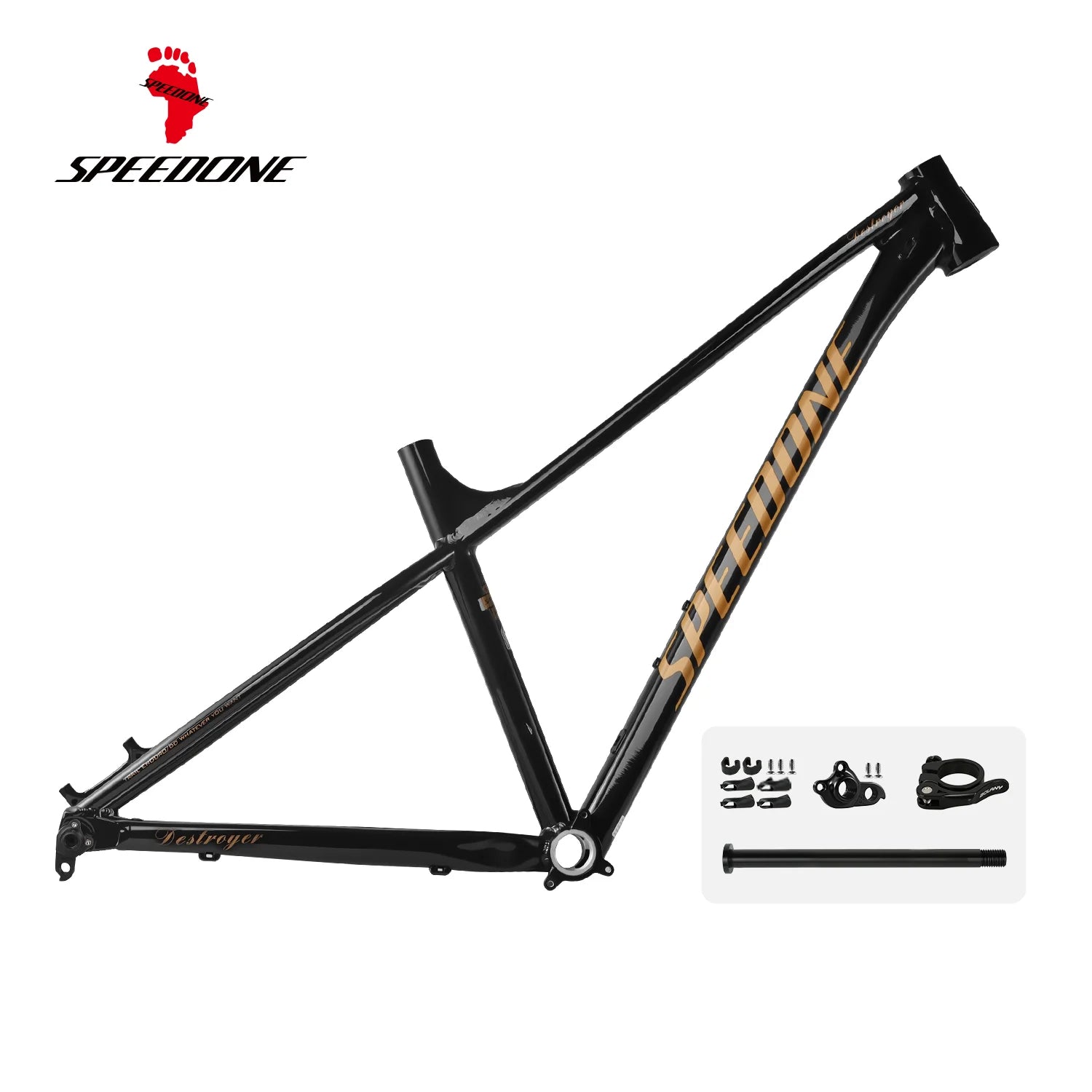 SPEEDONE 27.5/29inch Ultralight Aluminum AlloyBike Frame Mountain Bike Hardtail Frame Internal Routing 148x12mm Thru Axle