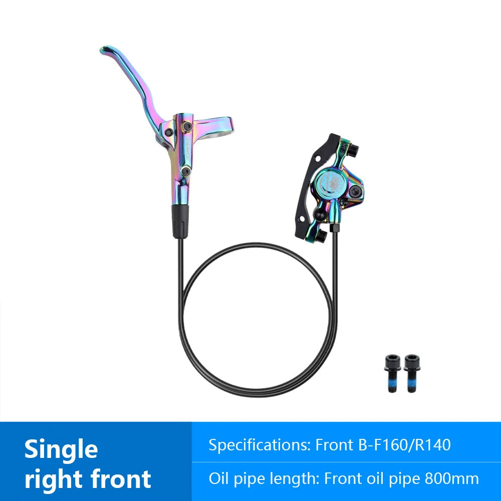 MT200 Bike Hydraulic Disc Brake MTB Brake BL BR 800/1600mm Bicycle Brake 2 Piston 3 Finger Steel Lever Bike Parts Upgrade
