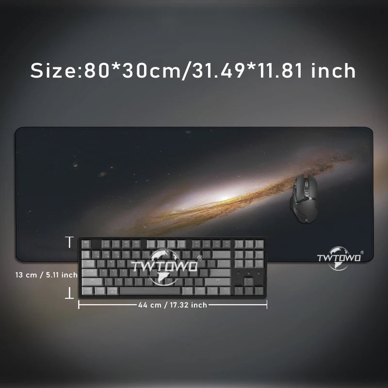 Space Starry Sky Mouse Pad Gaming XL Custom Large Home Mousepad XXL Soft Non-Slip Natural Rubber Gaming laptop Desktop Mouse Pad
