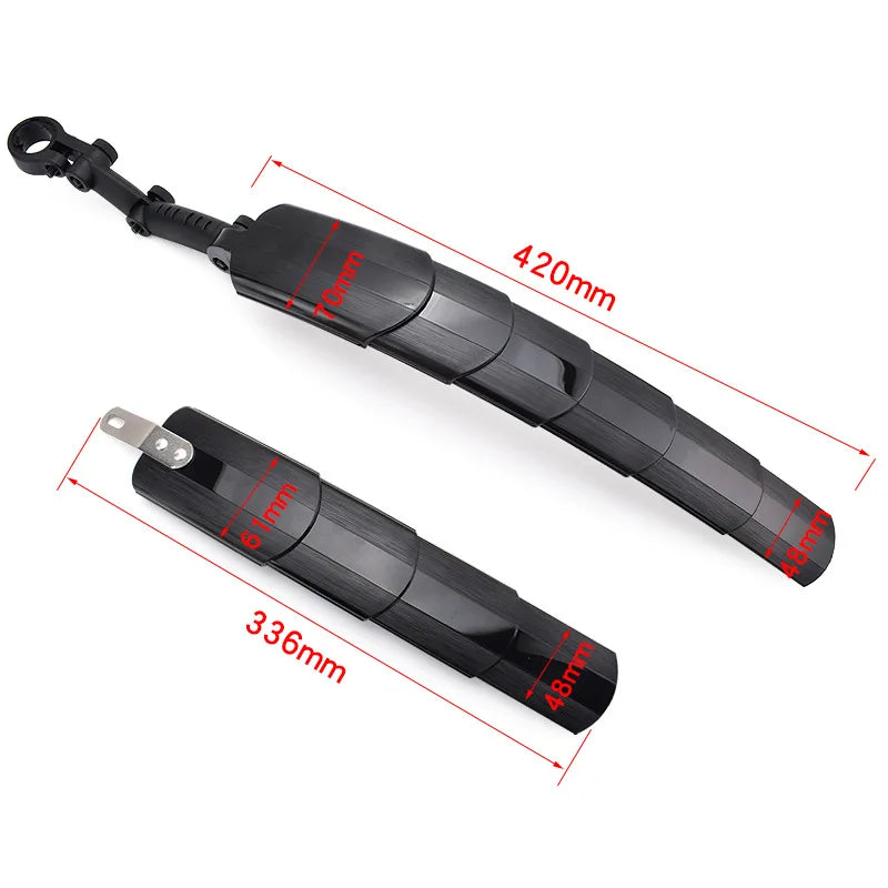 Mountain bike mudguards road bike bicycle mud removal telescopic mudguards folding bike dead rain guards Folding Bicycle Fenders
