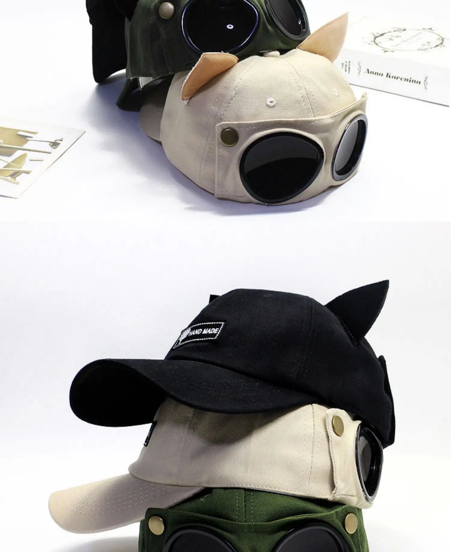 Aviator Hat Korean Adult/Child Version Personality Glasses Cap Sunglasses Sunshade Spring Summer Versatile Tide Baseball Cap