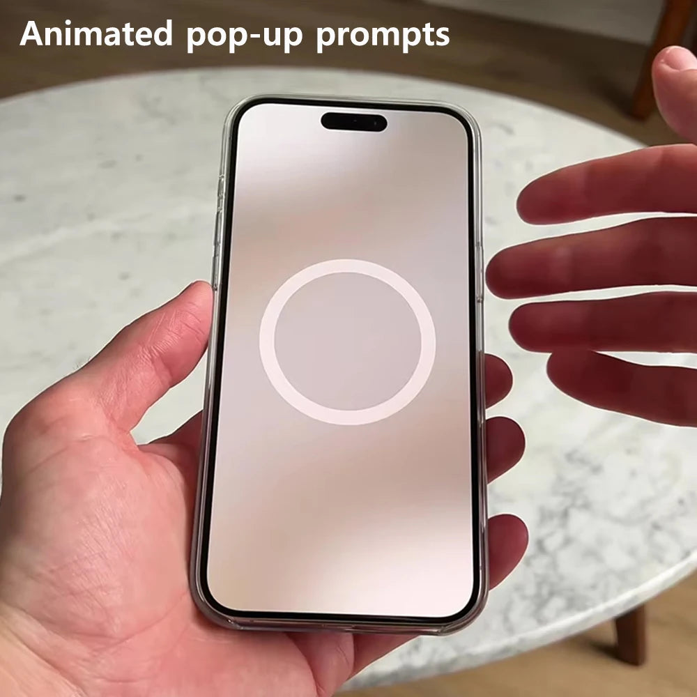 Original Clear Phone Case For iPhone 17 Air 16 15 14 13 12 Pro Max Mini For Magsafe Wireless Charging With Touch Camera Button