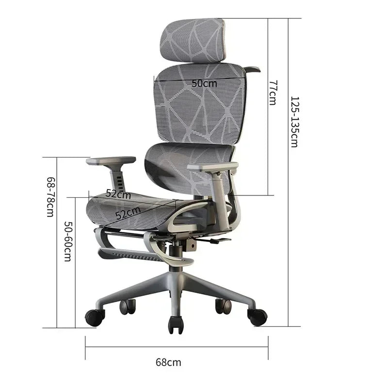 Ergonomic Chair, 3D Headrest, Armchair, Gaming Chair, Computer Lounge Chair, Relaxing Massage