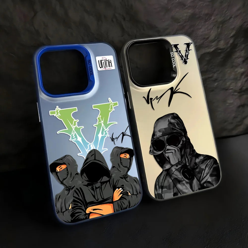 Streetwear Vlone Style Case For iPhone 17 16 15 14 13 12 11 Pro Max Plus Hip Hop Goggles Man Cool Graphic Shockproof Soft Cover