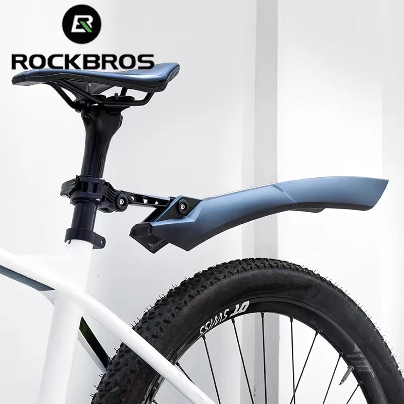 ROCKBROS Mountain Bike Mudguard Widen Quick Release 26-27.5 Inch Durable lnnovative Installation Fender Bicycle Accessories