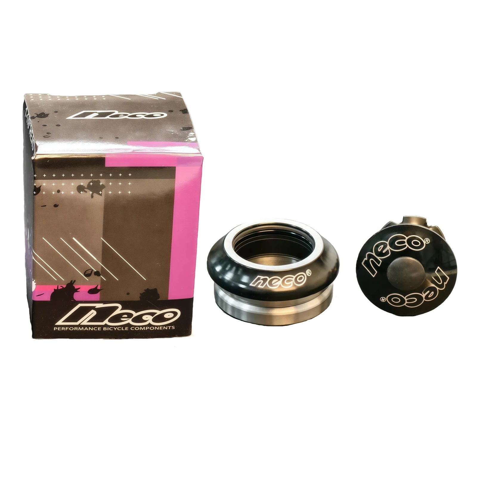 Neco MTB Bicycle Headset 38.2/25.4/27mm Threadless Road Mountain bike Integrated Threadless Headsets Tube Fork 1" Sealed Bearing