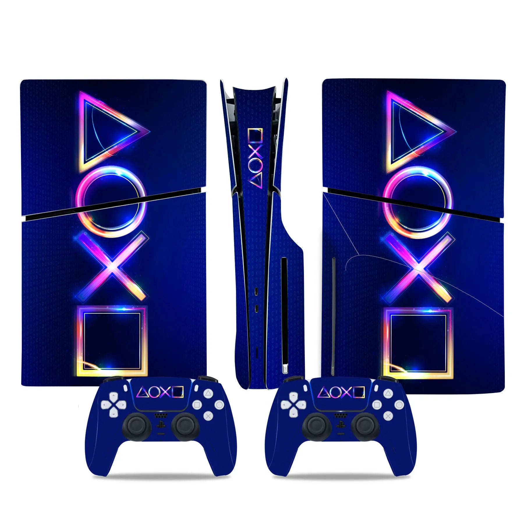Decal Sticker for PS5 Slim Disc Skin Wrap for PS5 Slim Disc Full Protective Cover Console Skin for PS5 Slim