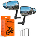 BUCKLOS Bike Rear View Mirror 360° Adjustable Wide Angle Anti-Glare Handlebar Plug Rearview Mirror E-Bike Small Auxiliary Mirror
