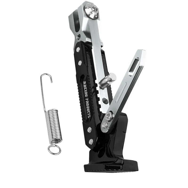 Universal Motorcycle CNC Kickstand Side Support Kick Bracket Foot Stand Adjustable Side Tripod Alloy Motorbike Parking Kickstand
