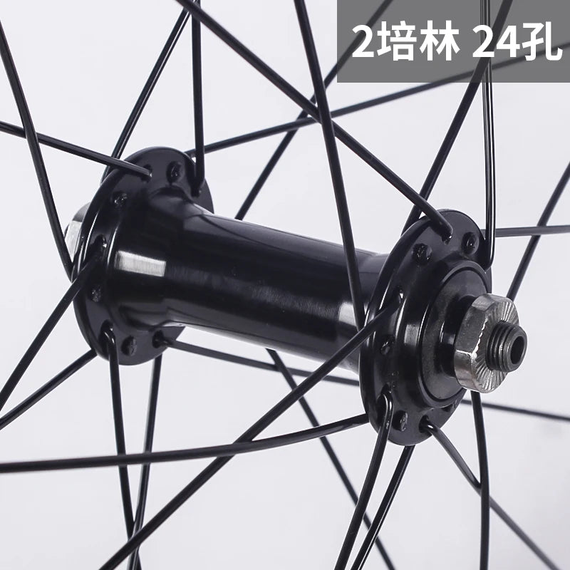 Road Bicycles Wheel Set 700C V Brake Bearing Card QR Hubs 100X130mm 24H Double Layer Aluminum Alloy 30mm Rim 7/10S Bike Wheels
